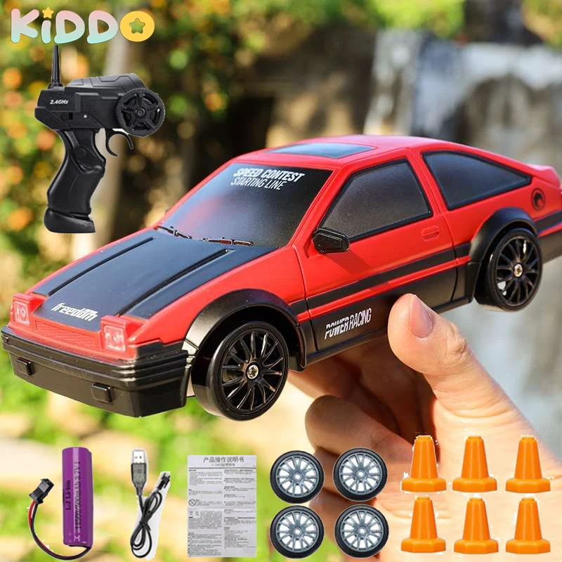 4Wd Rc Car Gtr Ae86 Rc Drift Racing Car Toy High Speed Remote Control Vehicle Car 2.4G Rc Racing Car Toy Per Il Regalo Del Giorno Dei Bambini