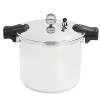 Pressure Cooker Long Lifespan Efficient Aluminium Alloy Pressure Canner 23L Capacity High Temp Resistant with Meter for Kitchen 1