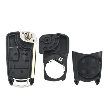 Chiave telecomando per Opel Vauxhall Corsa D Astra J G Zafira 'a Vectra B Mokka Insignia 5 Chiave telecomando per Opel Vauxhall Corsa D Astra J G Zafira 'a Vectra B Mokka Insignia - KEYYOU custodia a conchiglia per chiave a distanza pieghevole a 3 pulsanti per Opel Vauxhall