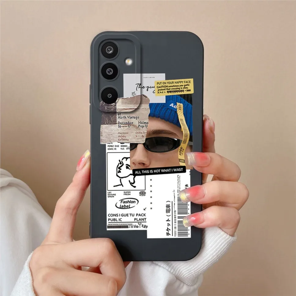 Fashion Pretty Sweet Girl Soft Liquid Silicone Protective Phone Case Cover