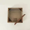 Black Walnut Display Case Solid Wood Glass Cover Organize For Jewelry And Sundries Dustproof Transparent Elegant Dresser Display 2