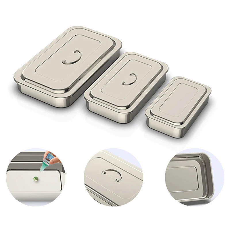 DentalTraySurgicalNursingLidMedicalEquipmentSteriliserContainerForDentistStorageBox