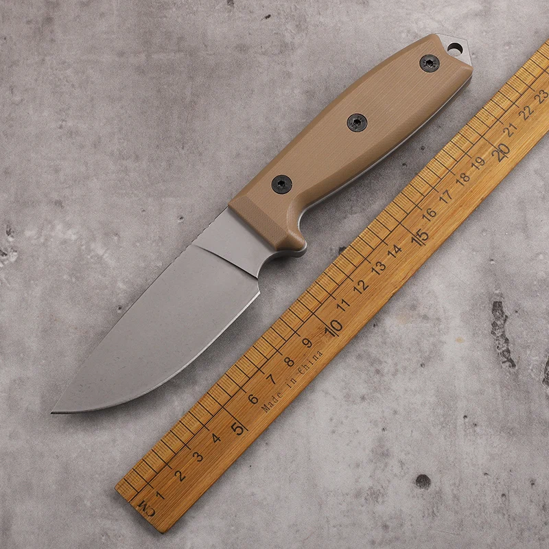 

D2 Steel Plate G10 Handle Self Defense Tactics Camping, Mountaineering, Fishing Pocket Collection EDC Tool Knife