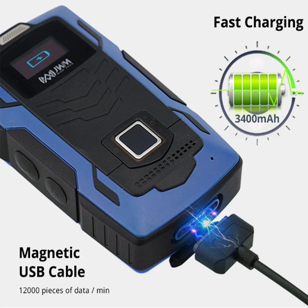 JWM GPS Guard Tour Patrol Security System with Phone Calling, 4G Online Real-Time Track Patrol Wand with 10pcs Checkpoint
