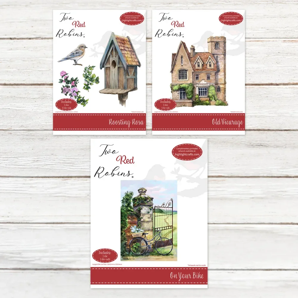 Sulla Tua Bici Old Vicarage House Roosting Rosa Bird Flower Metal Cutting Dies Timbri Scrapbook Diary Decoration Goffratura Templat