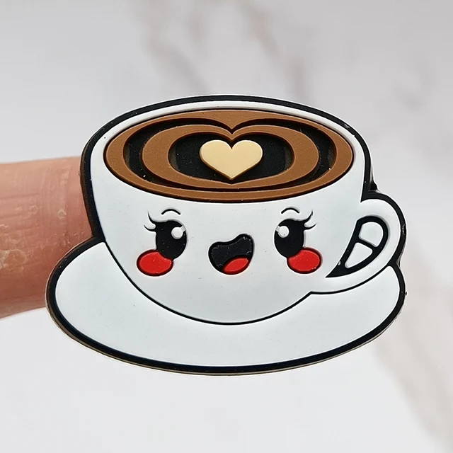 Dropshipping 1Pcs PVC Shoe Buckle Accessories Funny DIY Cute Food Shoes Decoration Jibz For Croc Charms Kids X-mas Gift B