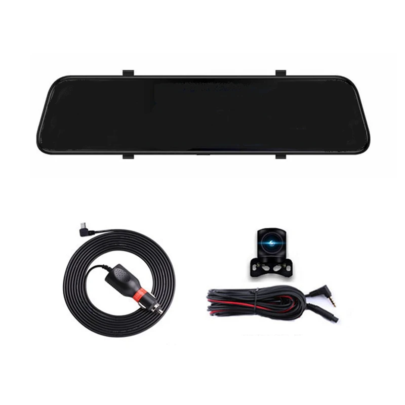 

12Inch Car DVR Streammedia Rearview Mirror Recorder Dash Cam Dual Lens Dashcam Ips Touch Screen