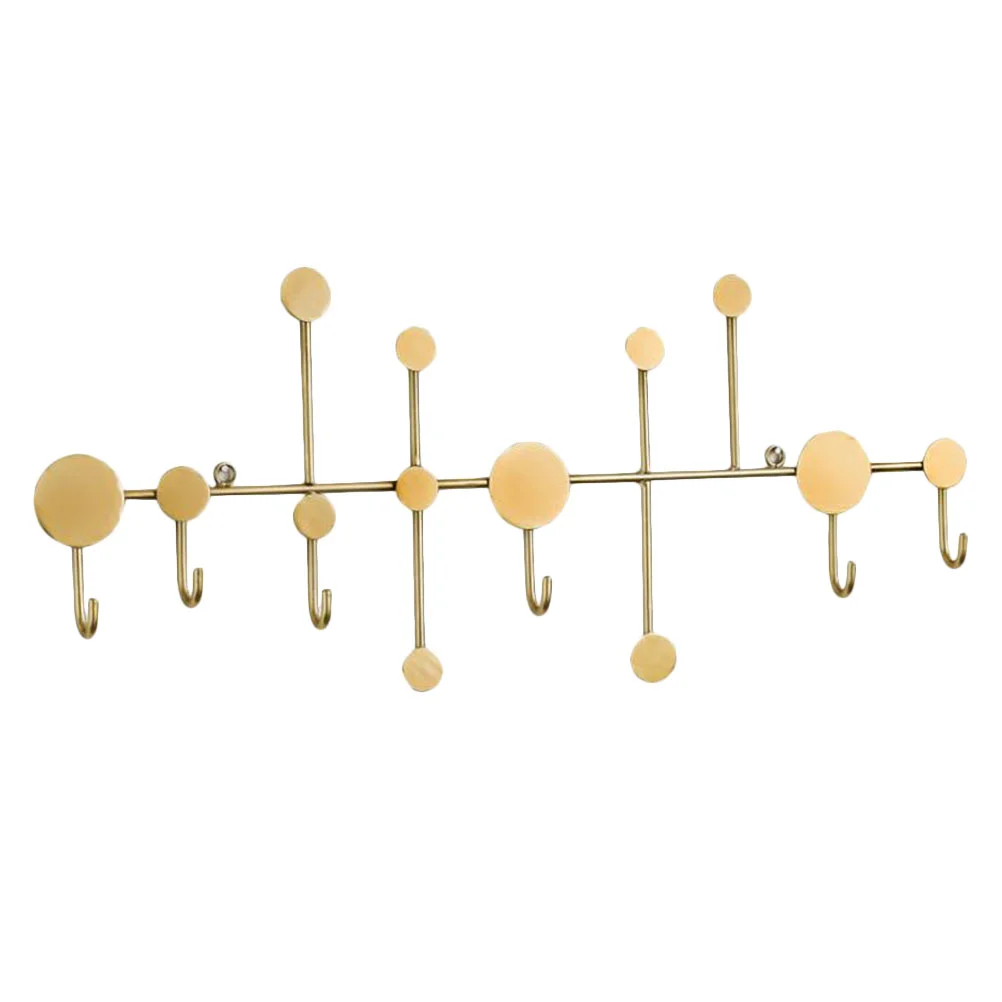 

Wrought Iron Hanger Gold Decor Hook Hat Hooks Multifunctional Key Holder Hanging Wall Punch-free