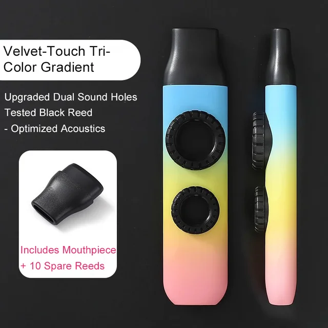 Kazoo muziekinstrument, beginnersvriendelijk tandfluitje met