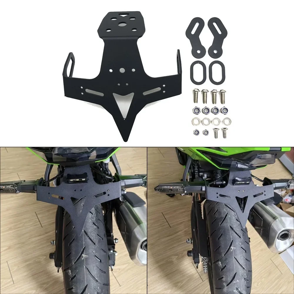 

For KAWASAKI ZX25R ZX4R Motorcycle Accessories Modified Items License Plate Bracket Rear Registration Plates Holder Cafe Racer