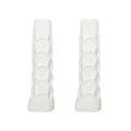 2 pcs white