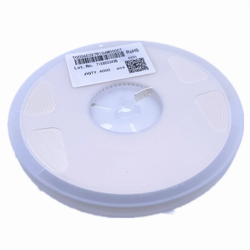 

4000 шт. Бесплатная доставка конденсатор 0603 SMD 0,1 мкФ 100nf 50V 104M ± 20%