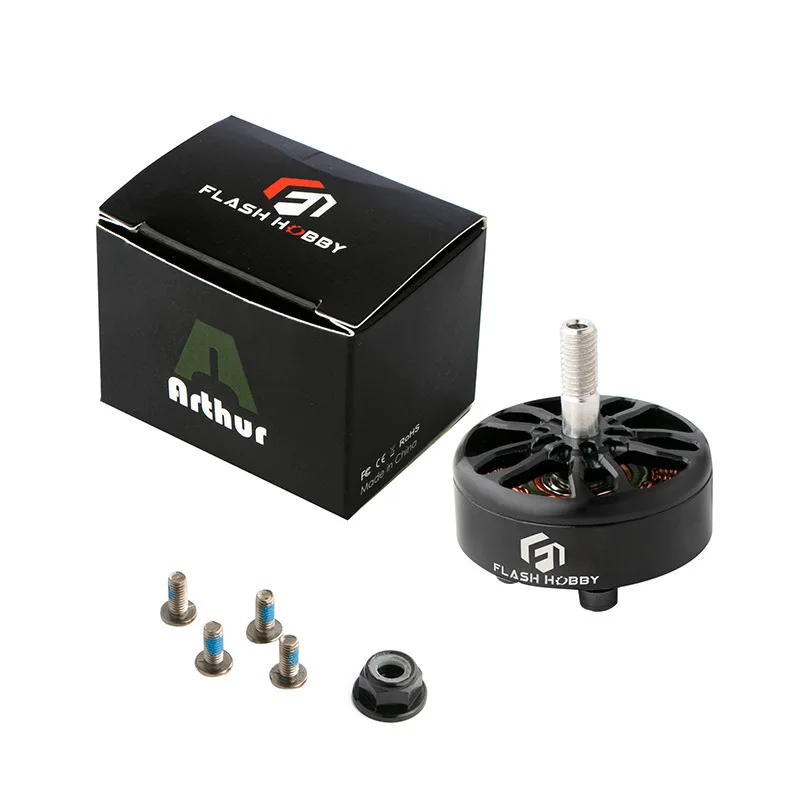 4 шт. Flashhobby A2807 4-6S бесщеточный двигатель 1300KV/1500KV/1800KV для FPV Freestyle 7 дюймов дальние дроны DIY Запчасти thumbnail 6