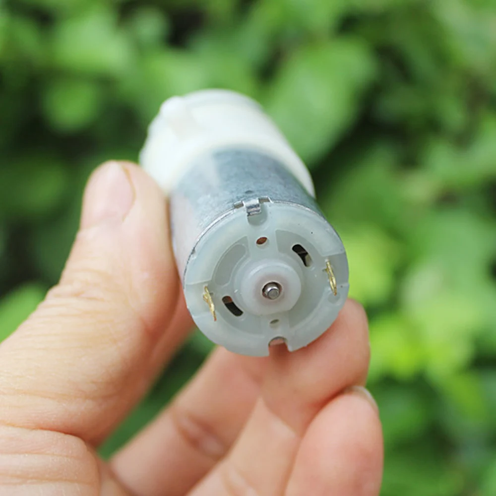 Micro Air Pump 370 DC 3.7V 8W Small Booster Pump Diaphragm 120kpa Large Flow Carbon Brush Motor Fish Tank Oxygen