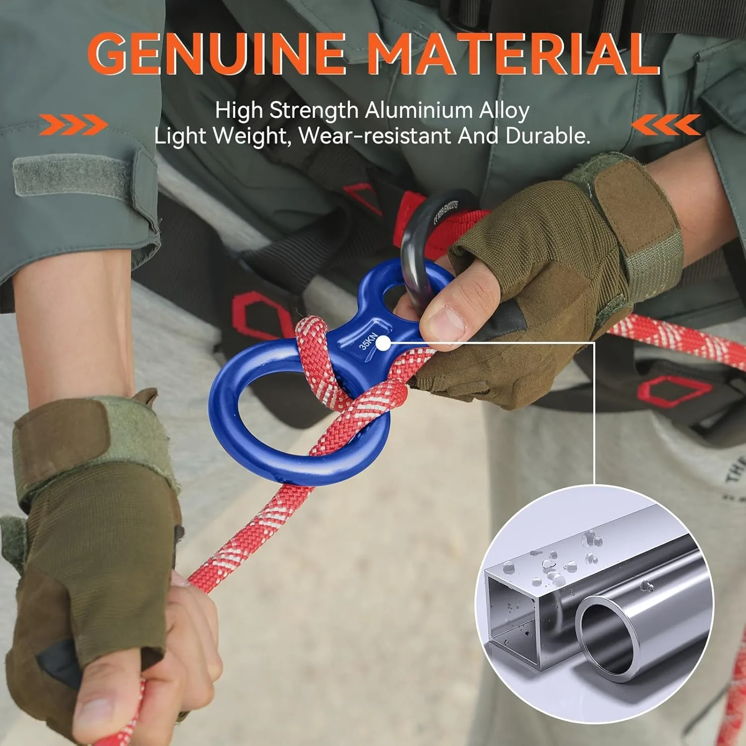 Figure 8 Descender Set with Auto-Locking Carabiner (35kN/5kN) 2