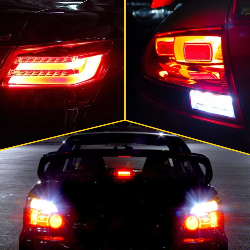  ڵ  Canbus 144SMD LED P21W PY21W 1156 1157 BAY15D  õ, 7440 7443 W21/5W 극ũ  , 2 