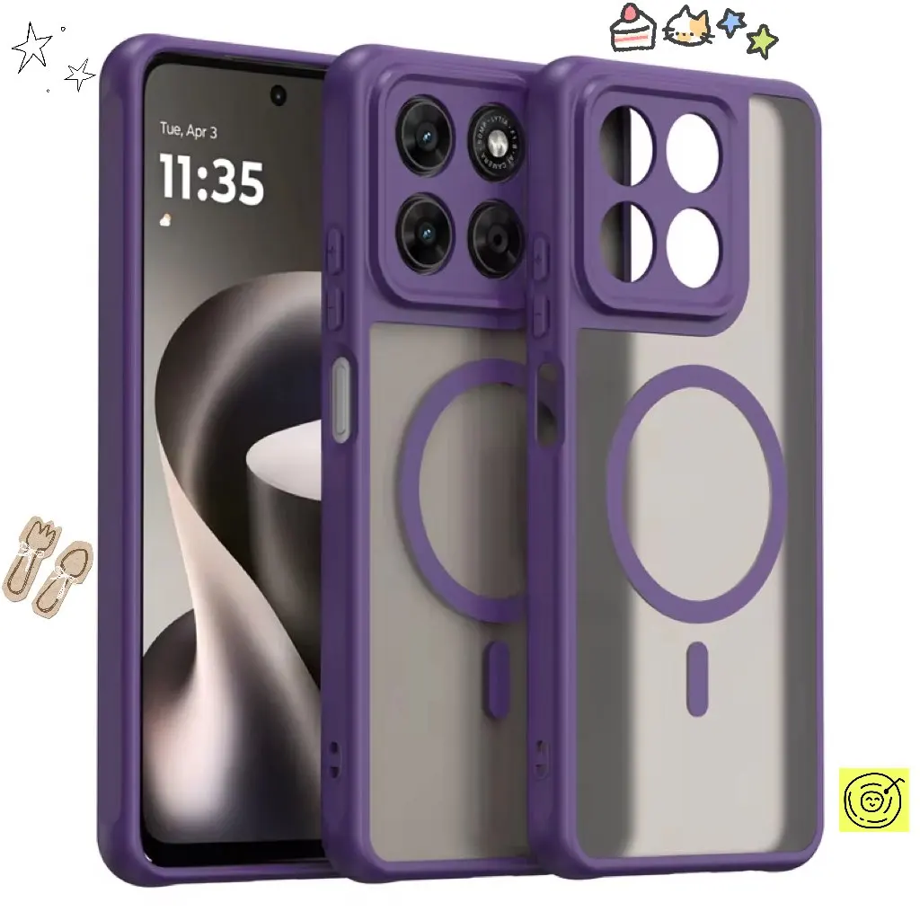 Magnetic Translucent Frosted Waterproof Protective Phone Case