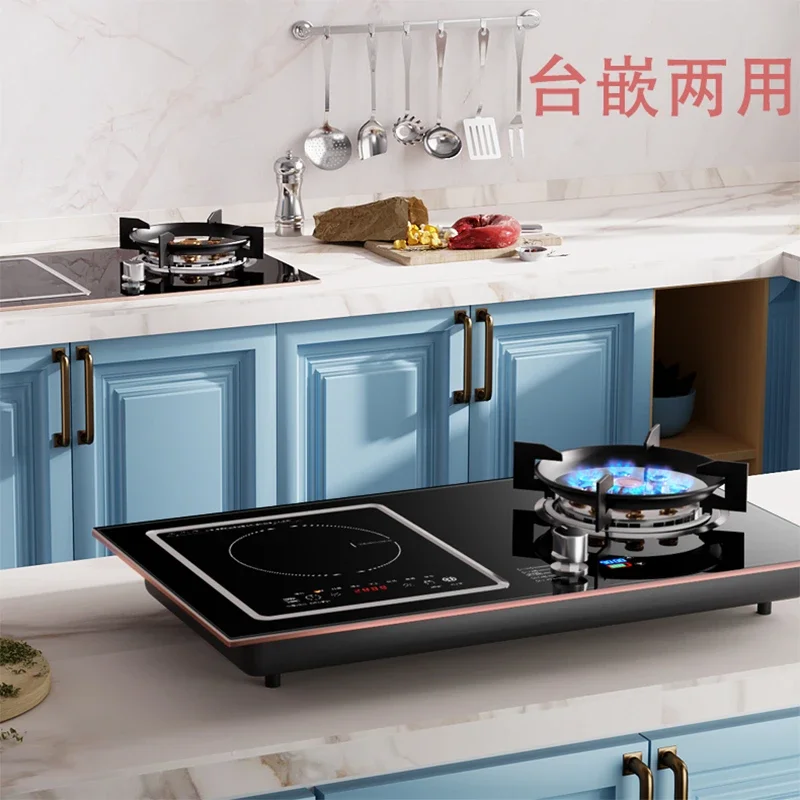 New Gas Stove Kitchen Glass Top Combination Chinese Kitchen Gas Stove Household Electrical