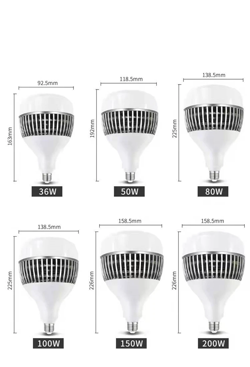 30W 50W 100W 150W 200W Lighting For Home Industrial Garage Lamp E26 E27 E39 E40 Led Bulb S5bfcf79d6d9d4ea58492117ee6ea2815x