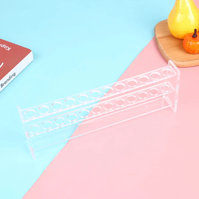 

1piece/lot 10ml Test Tube Rack Holder Organic Glass Test Tube Stand Support