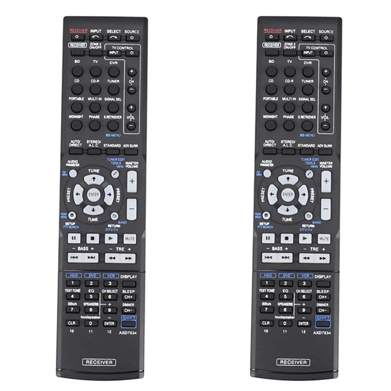 

Новый пульт дистанционного управления 2X Axd7534 для Pioneer Av, приемник для домашнего кинотеатра Axd7534