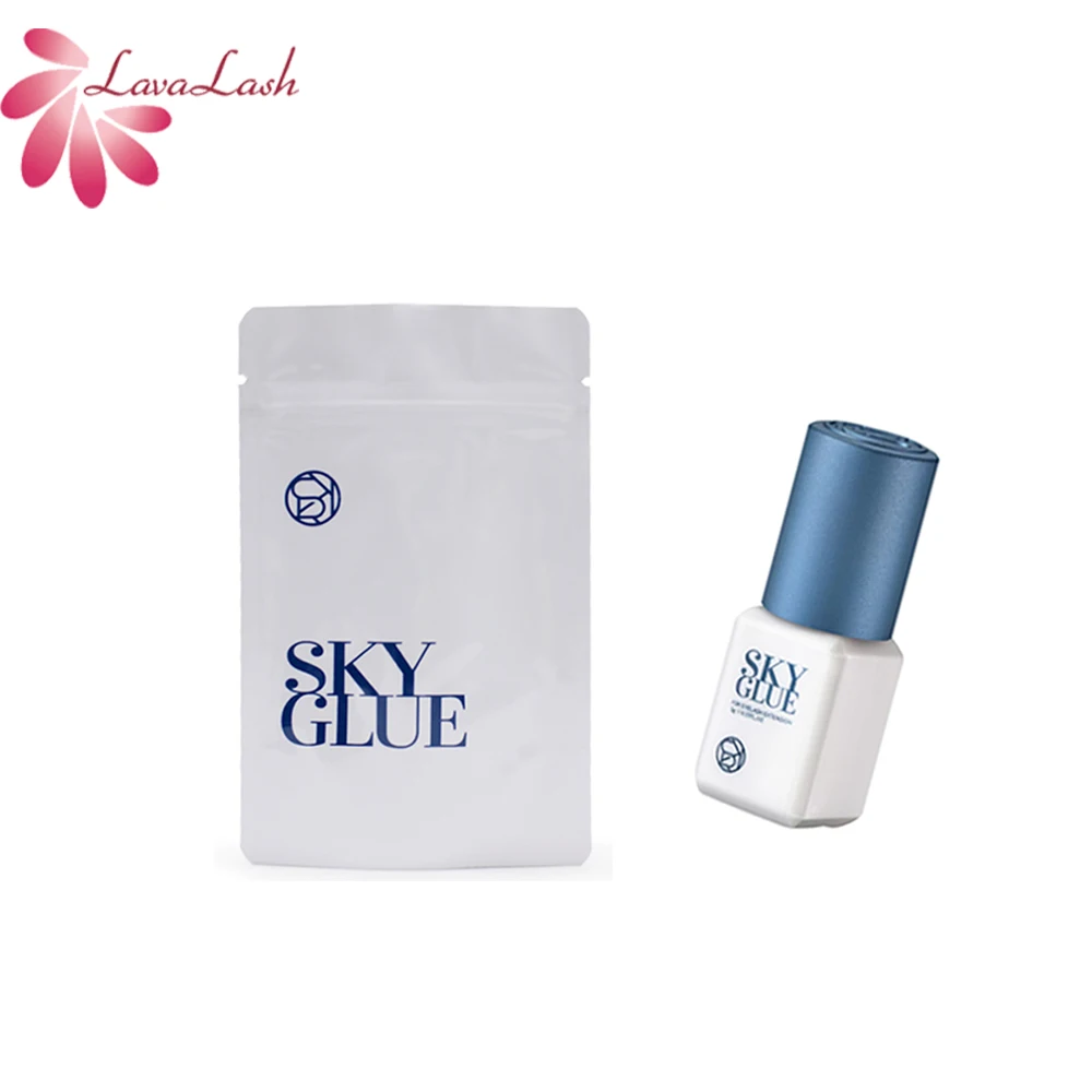 5 Bottiglie Corea Sky Glue Tipo S Colla Per Extension Ciglia 5Ml Sky S Blue Cap Adesivo Per Ciglia Finte Low Stimulation Makeup Tools Shop