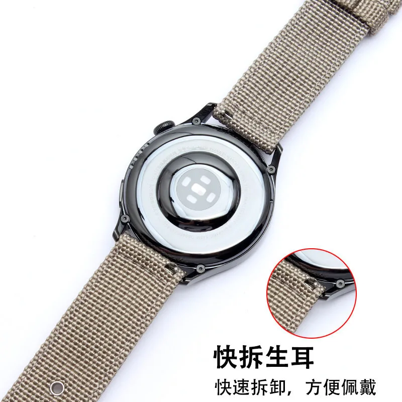 Nylon Smart Band Strap For Huawei GT2 Pro watch3/3pro GT2e WatchBand Samsung Replacement Strap Belt 20 22mm Quick disassembly