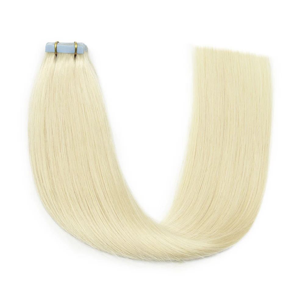 Natural Remy Tape In Hair Extensions Human Hair Seamless Skin Weft Virgin Straight Remy Invisible Adhesive Tape