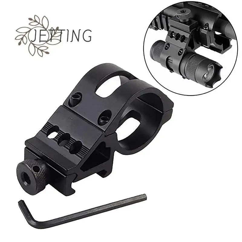 2pc Tactical Quick Release Offset Flashlight Mount Holder Picatinny Rail Flashlight rail mount 45 Degree Sight Mount Accessories Flashlight Rail Mount