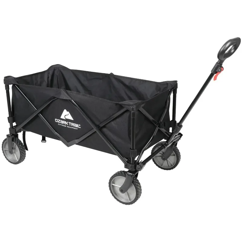 ozark-trail-carrello-a-secchiello-grande-multiuso-carrello-pieghevole-carro-nero-usa-nuovo