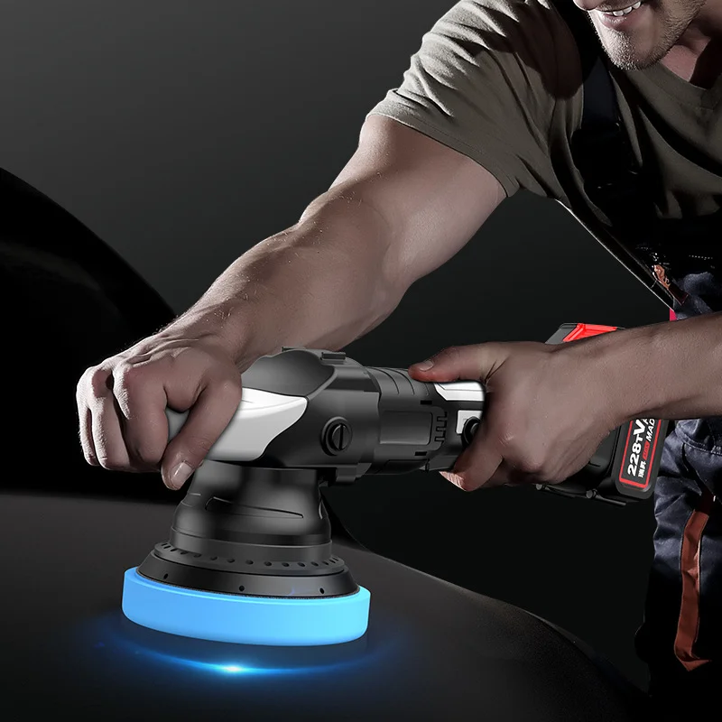 Wireless Polishing Machine Charging Eccentric DA Lithium Battery Waxing Car Beauty