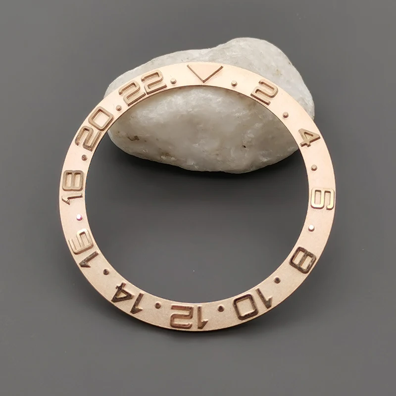 Curved Metal Bezel Insert Ring