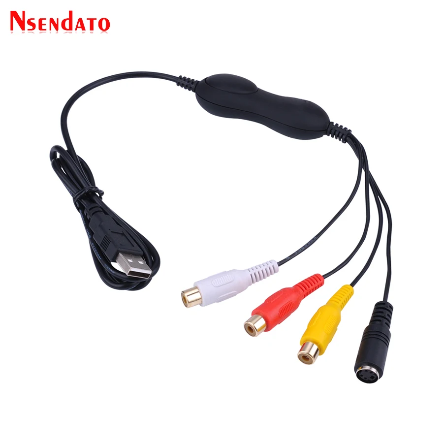 Ezcap158 USB2.0 Video Audio Grabber Card Analog Video Recording to Digital USB UVC Capture for XBOX PS3 VHS Windows MAC Android