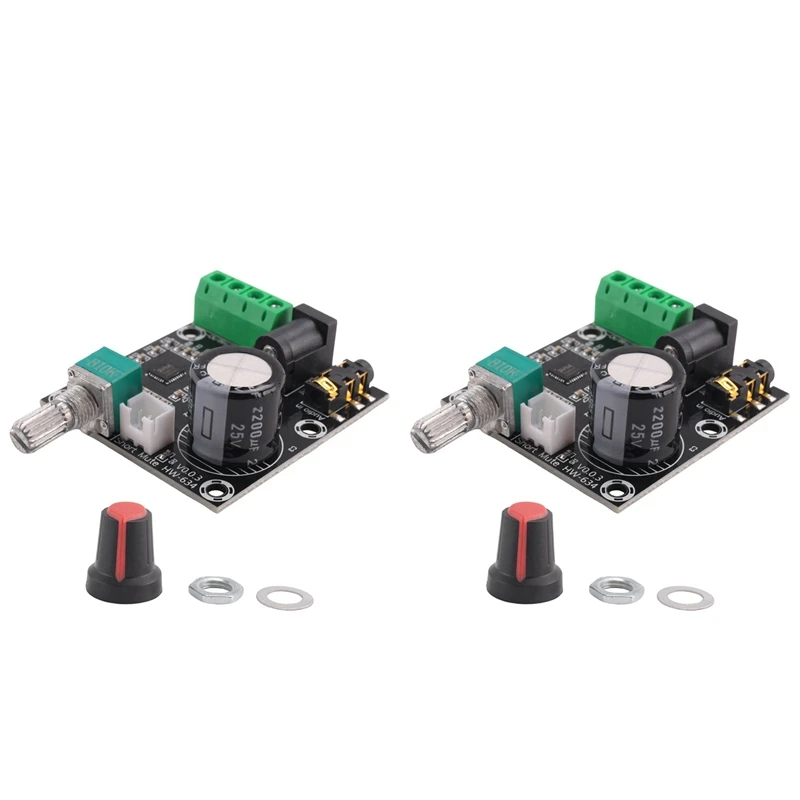 2X PAM8610 Dual Channel DC 12V HD Pure Digital Audio Stereo Amplifier Board Class D 15W X 2 High Power Amplifier Module