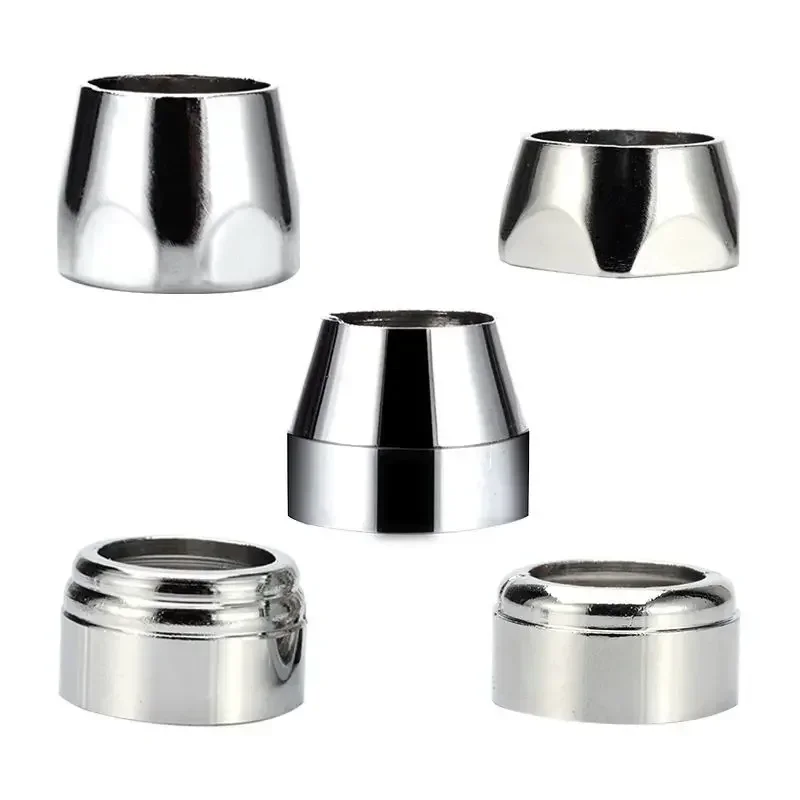 2pc Universal Faucet Outlet Bend Fixed Nut Tap Water Pipe Base Water Pipe Connector Replacement Kitchen Bathroom Tap Accessories water pipe connector,faucet accessories