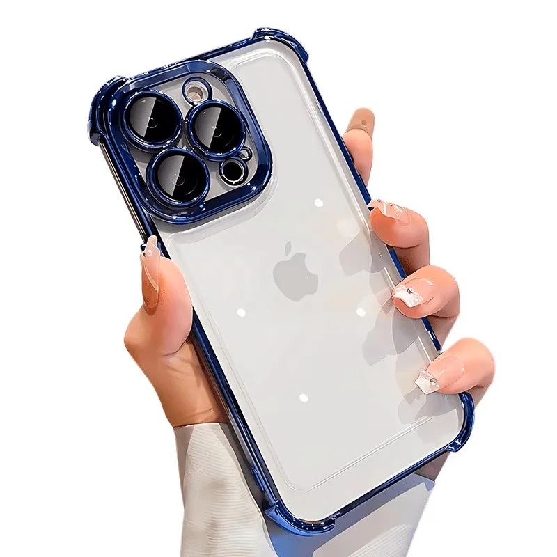 Luxury Plating Shockproof Clear Soft Phone Case