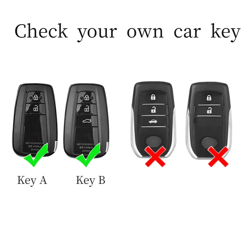 Custodia per chiave a distanza per auto in lega di zinco Tpu Shell Fob per Toyota Corolla Prius Camry CHR C-HR RAV4 Altis Land Cruiser Prado Keyless - S5bfde21bfda34b28a09a5e482740c3422