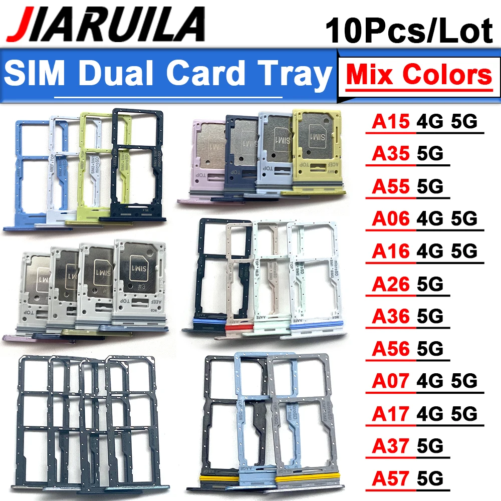 10-Pack Dual SIM Card Holder Adapter Tray