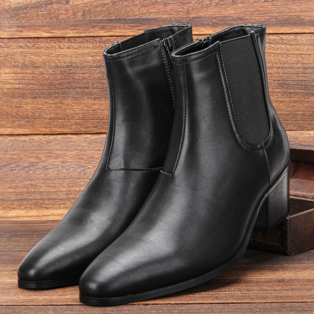 Chelsea Boots Asos Head Over Heels Size 40~46 Men Heightened Shoes