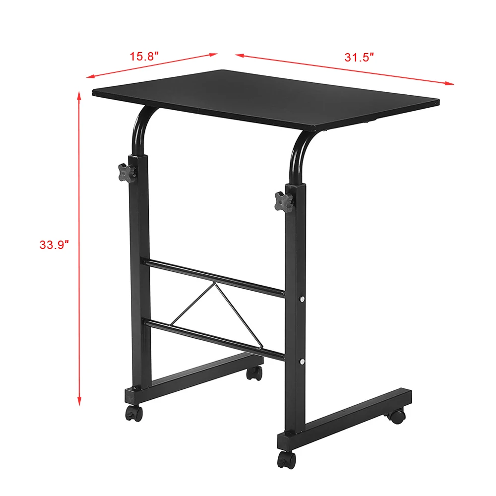 Removable P2 15MM Chipboard & Steel Side Table Black 6