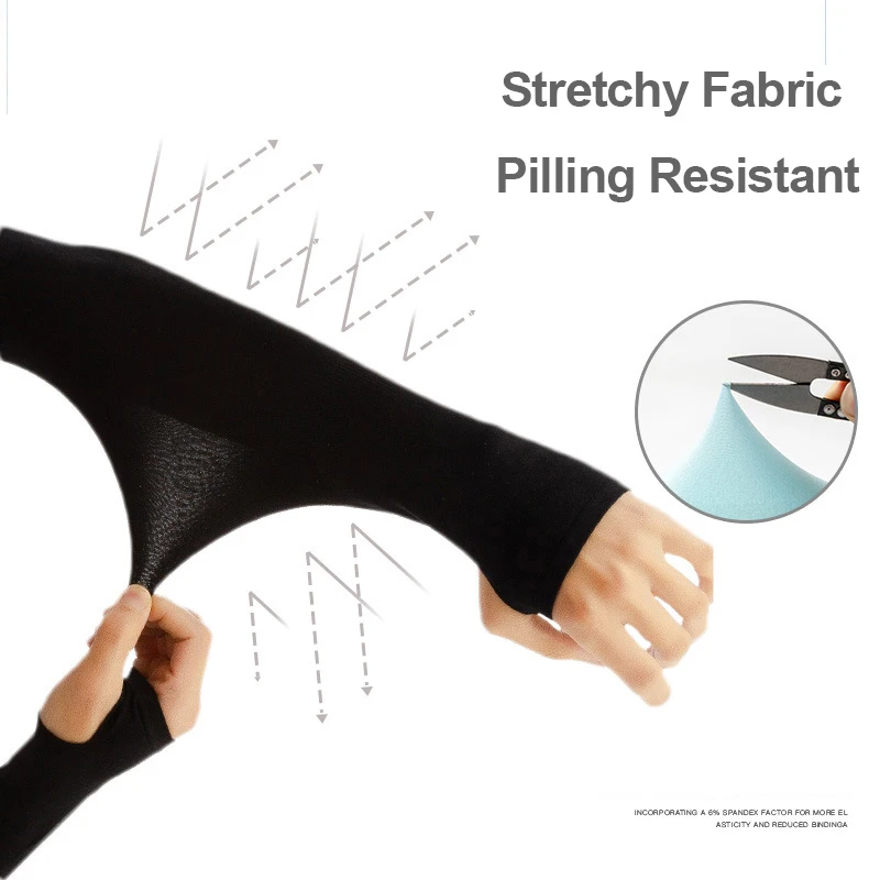 Cooling UV Protection Arm Sleeves for Outdoor Activities - Breathable & Stretchy Ice Silk Sleeves