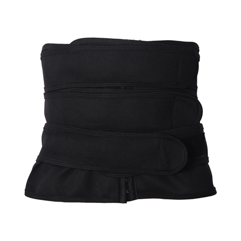 Hot Sweat Waist Slimming Fine-Tuning Zipper Belt Body Shaping Machine Weight Loss Exercise Belt Large Size