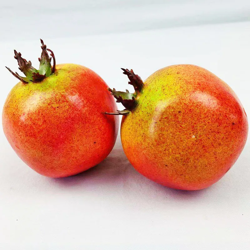 5PCS 7cm Artificial Pomegranate Christmas Halloween New Year Festival Party Home Living Room Decor Fake Fruits Photography Props artificial fruits and vegetables