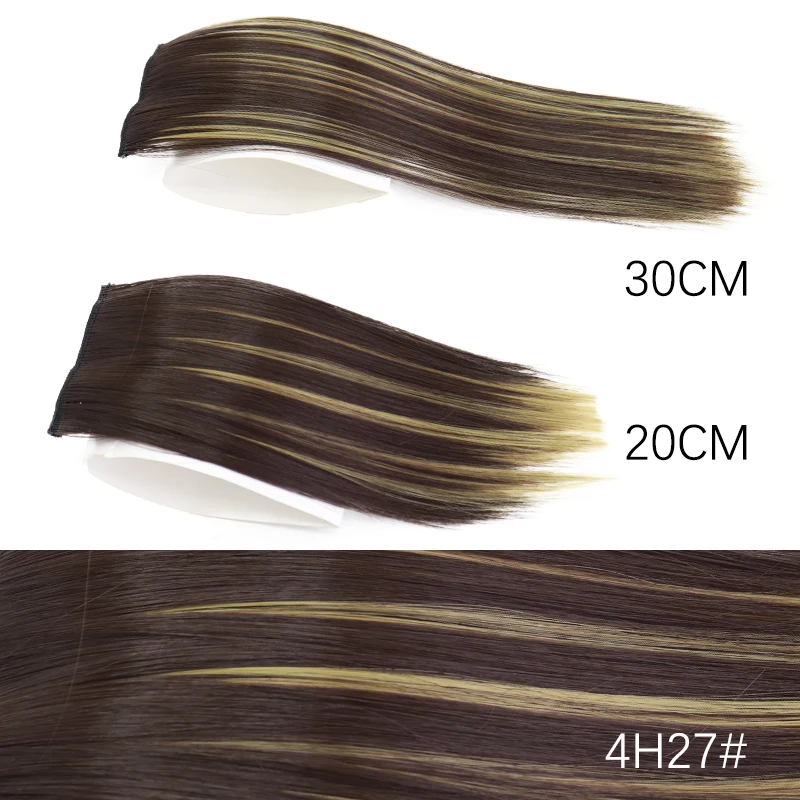 thumbnail image 1 of Almohadillas para el cabello sintético AZQUEEN de 20/30 cm, extensiones de cabello con clip, pieza de cabello invisible natural, almohadilla para el cabello para adelgazar, 1 of 5