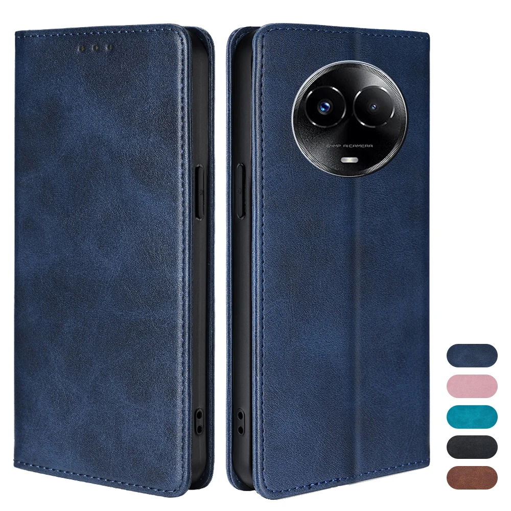 Magnetic Leather Wallet Phone Case with Card Slots