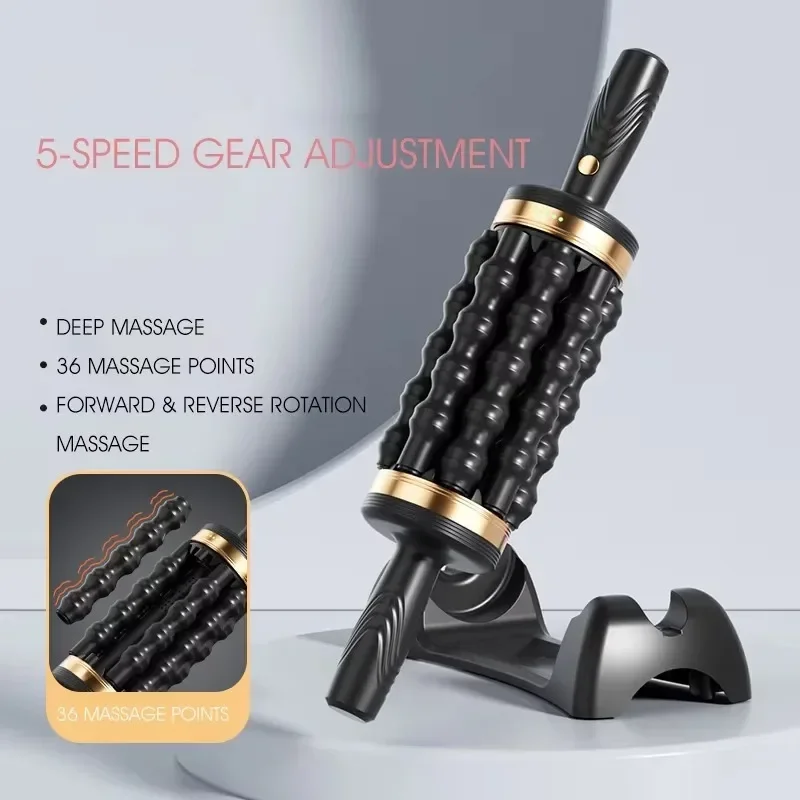 Hand Held Massager Relax Stress Massager for Muscle Rolling Percussive Massager Powered Muscle Roller Massager Whole Body Relax