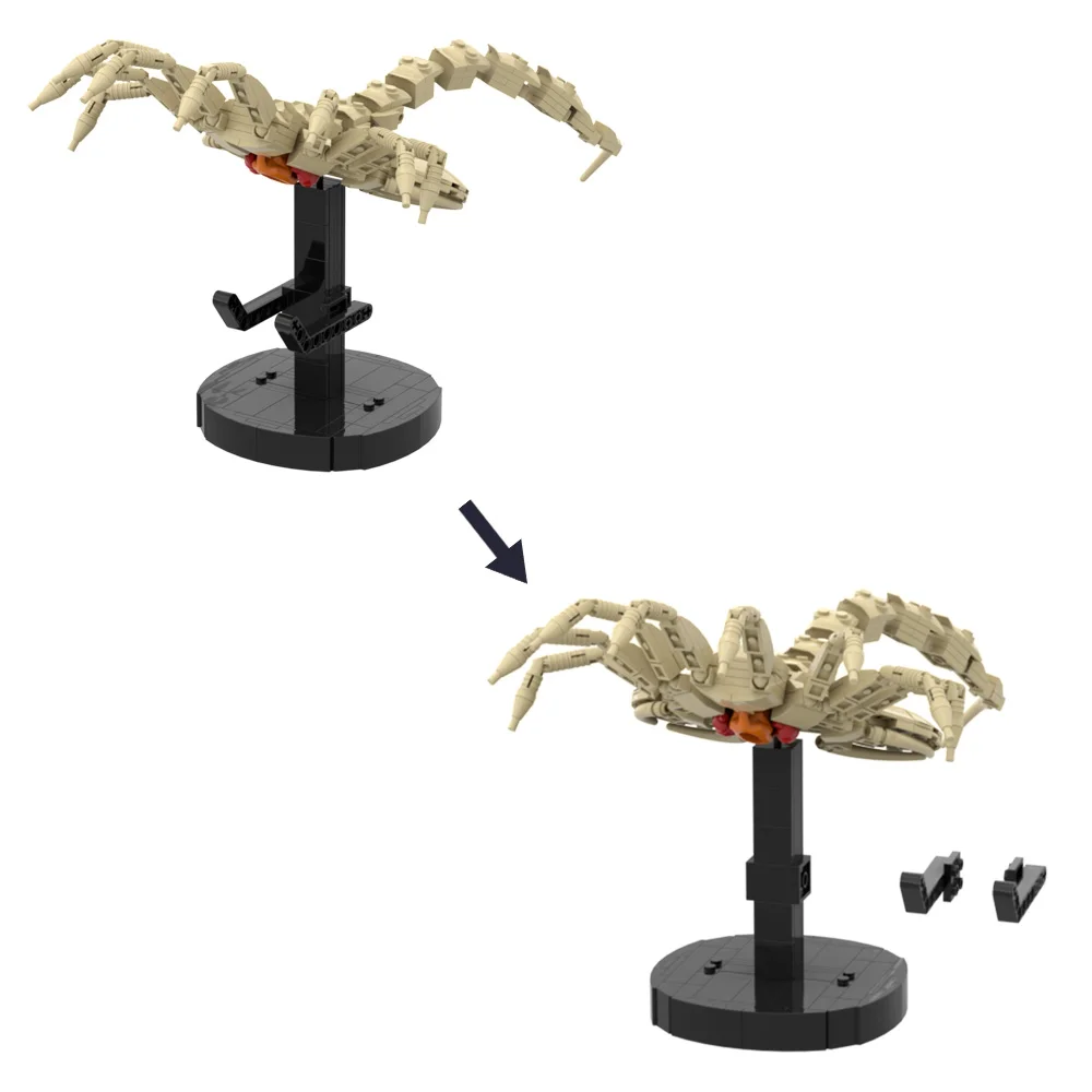 Gobricks MOC Alien Facehugger tuğla modeli Xenomorph yaratık Alien