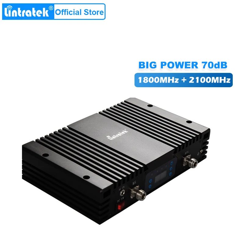 Powerful Signal Boosters 4g Lte 1800mhz+3g 2100mhz Cell 70db Umts