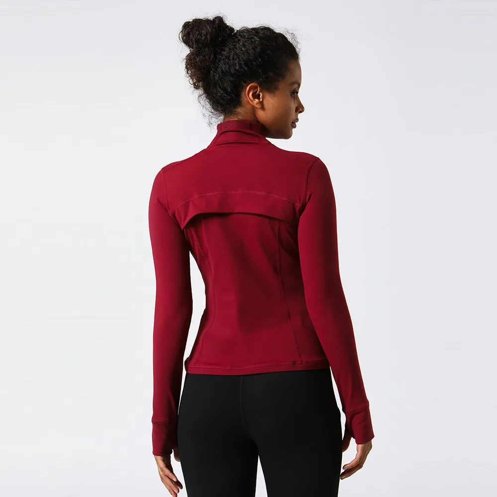 Gym Extra Thick Winner Coat Women's Sports Running Half Zipper Top Yoga Wear Long Sleeve Fitness Cool Gym Outdoor Jackets