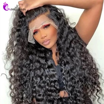 Loose Deep Wave 13x6 Lace Frontal Wig Human Hair Wigs Women Raw Indian 30 Inch Lace Front Wig 5x5 Lace Closure Wig 1